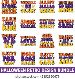 Halloween Sublimation And Halloween Retro Design And Halloween SVG Design File eps format digital download