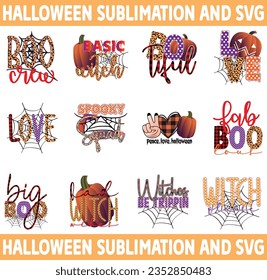 Halloween Sublimation And Halloween Retro Design And Halloween SVG Design File eps format digital download