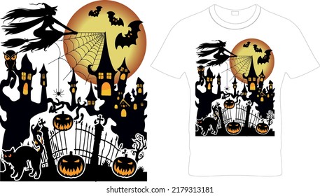  Halloween Sublimation - Halloween T-Shirt Design - Printable Sublimation Design.Das beste Halloween T-Shirt Bild Vector.Halloween Tees.