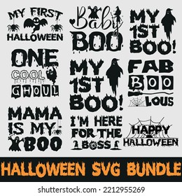 Halloween SVG Bundle Design, Halloween quotes SVG cut files bundle, Halloween quotes t shirt designs bundle, Quotes about funny, happy cut files, eps files, scary SVG bundle