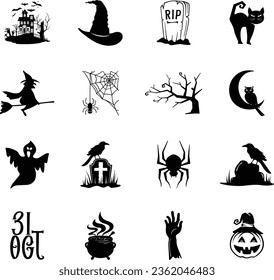 Paquete SVG de Halloween, SVG de Halloween, Ghost Svg, Pumpkin Svg, Corte Cricut de Archivo