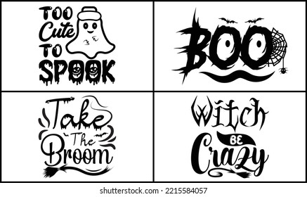 Halloween SVG Crafts T-shirt Design Bundle