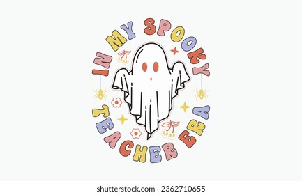 Halloween svg design bundle, Retro halloween svg, happy halloween vector, pumpkin, witch, spooky season, ghost, funny halloween t-shirt quotes Bundle, Cut File Cricut, Silhouette, Christmas svg