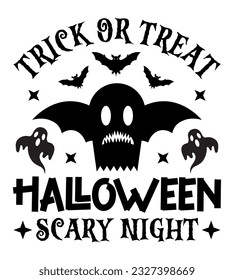 Halloween SVG Design, Halloween Quotes, Cut Files, Typography T-Shirt With Lettering Concept And Free Vector.