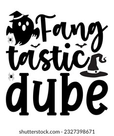 Halloween SVG Design, Halloween Quotes, Cut Files, Typography T-Shirt With Lettering Concept And Free Vector.