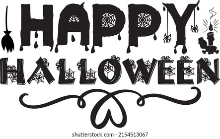 Halloween SVG Design, Vector File. Happy Halloween. svg