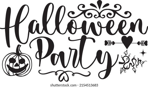 Halloween SVG Design, Vector File. Halloween Party.