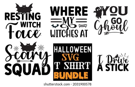 Halloween SVG T shirt Design Template