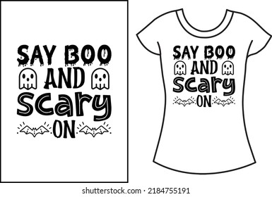 Halloween Svg T Shirt Design Halloween Stock Vector (Royalty Free