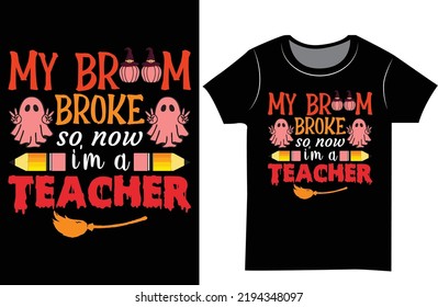 Halloween SVG t shirt design. T-shirt design for the gift.