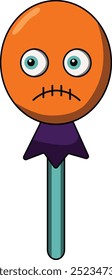 Halloween sweet candies. lollipop. vector