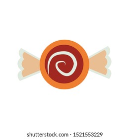 halloween sweet candy isolated icon vector illustration design