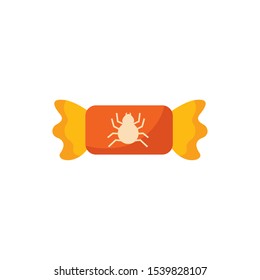 halloween sweet candy isolated icon vector illustration design