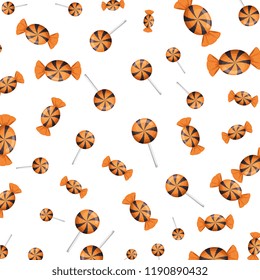 halloween sweet candy pattern background