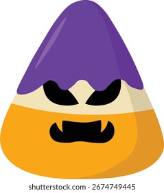 Halloween Sweet Candy. Vector Illustration in Flat Cartoon Design.