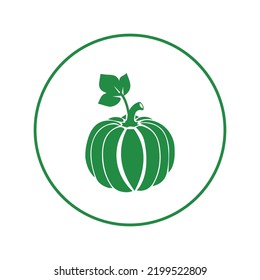 Halloween sweet pumpkin fruit icon | Circle version icon |