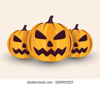 Halloween Sweet Pumpkin Illustration 3D Art Design, And Premium Hi-Quality Design Concept With Free Download, Creative Color And Editable File.