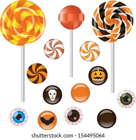 Halloween sweets, candies. Treat or trick!