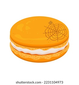 Halloween sweets, Macaroons , vector design