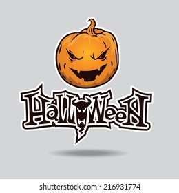 halloween symbol. pumpkin 