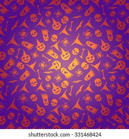Halloween symbol Vector Background for holiday design