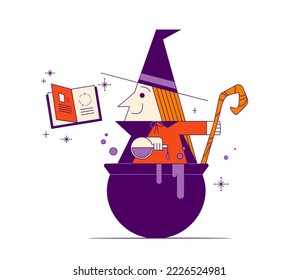 Halloween symbols hand drawn vector illustrations spooky autumn holiday accessories on white background.