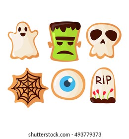 Halloween symbols vector autumn fear creepy traditional sign
