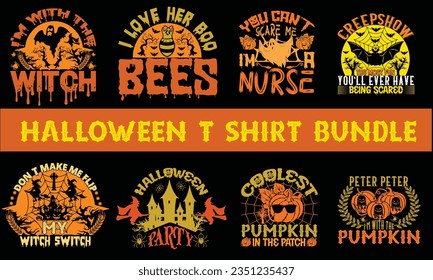 Halloween T Shirt Bundle ,Halloween Day, Halloween SVG Bundle