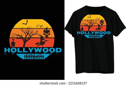 Halloween T -shirt Design .