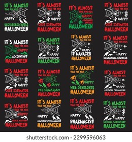 Paquete de diseño de camisetas de Halloween