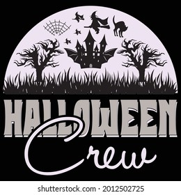 Halloween t shirt design with concept any typography t shirt design vector