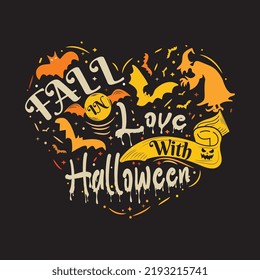 Halloween t shirt design With custom vector