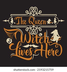 Halloween t shirt design With custom vector