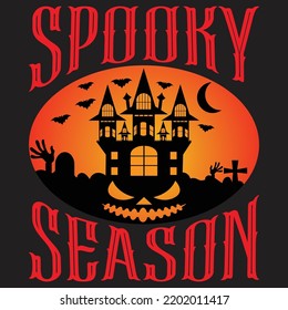 Halloween t shirt design With custom vector