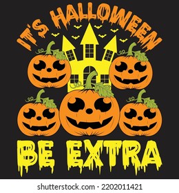 Halloween t shirt design With custom vector