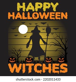 Halloween t shirt design With custom vector