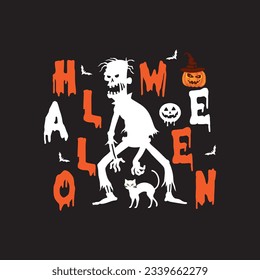Halloween T shirt design graphic