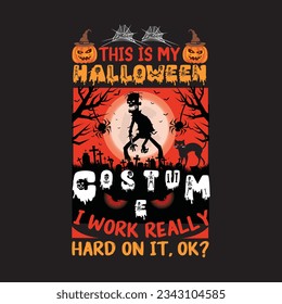 Halloween T shirt design graphic