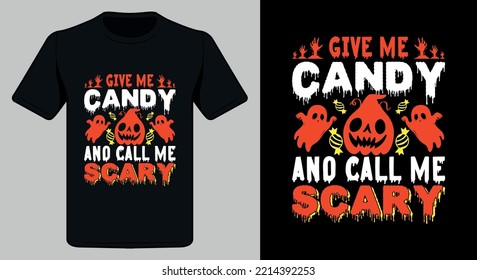 Halloween t shirt design. Happy Halloween T Shirt Design Stock Vector.