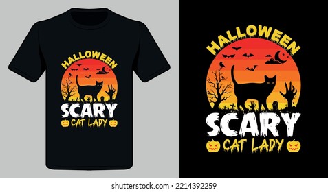 Halloween t shirt design. Happy Halloween T Shirt Design Stock Vector.