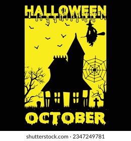 Halloween T shirt Design for men and women