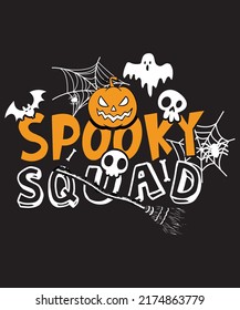 Halloween t shirt design and print template. High quality file and easy to editable.