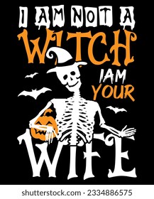 Halloween t shirt design and print template. Easy to editable and high-quality file