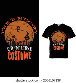 Halloween T shirt Design Template