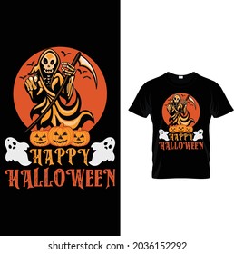 HALLOWEEN T SHIRT DESIGN TEMPLATE