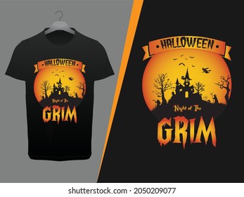 Halloween T Shirt Design Template