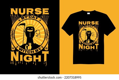 
Halloween t shirt design template, typography Halloween t-shirt design.