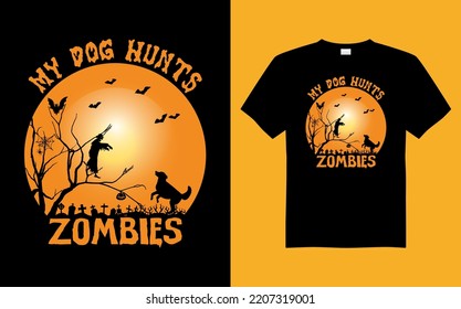 
Halloween t shirt design template, typography Halloween t-shirt design.