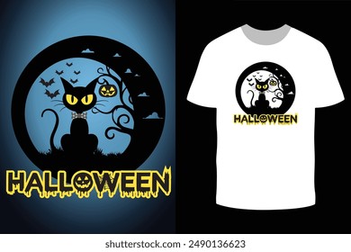 Halloween t shirt design template. Best halloween t shirt design. Dark halloween t shirt design.