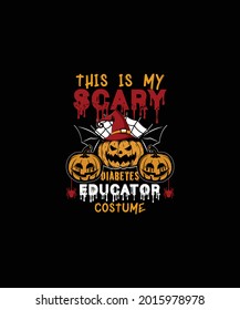 Halloween t shirt design. this is my scary